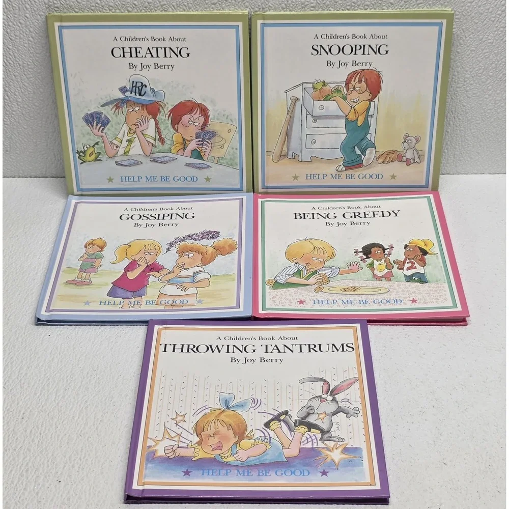 Lot of 5 Help Me Be Good Books by Joy Berry 1988 Hardcover Vintage